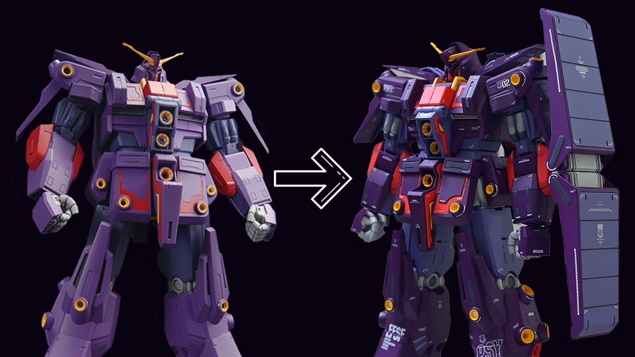 HG Psycho Gundam Mk-II Full Build + Paint in 99 Minutes