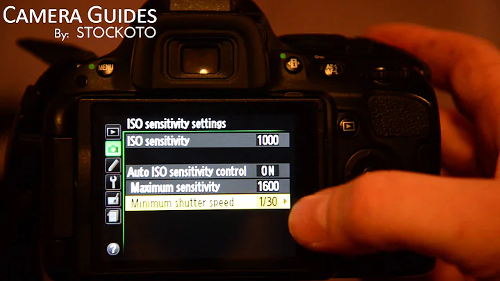 How to set ISO Sensitivity on a Nikon D5100 , D5200, D5300