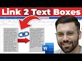 How to Link Text Boxes in Word: Connect 2 Boxes Together