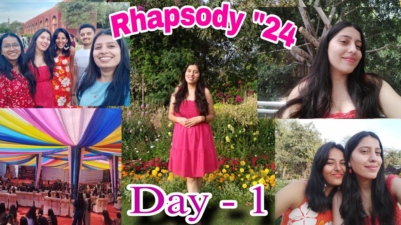 Rhapsody Day -1 || Maitreyi College fest 🌻 || Delhi University🎓🌻 || Tales by Anjali