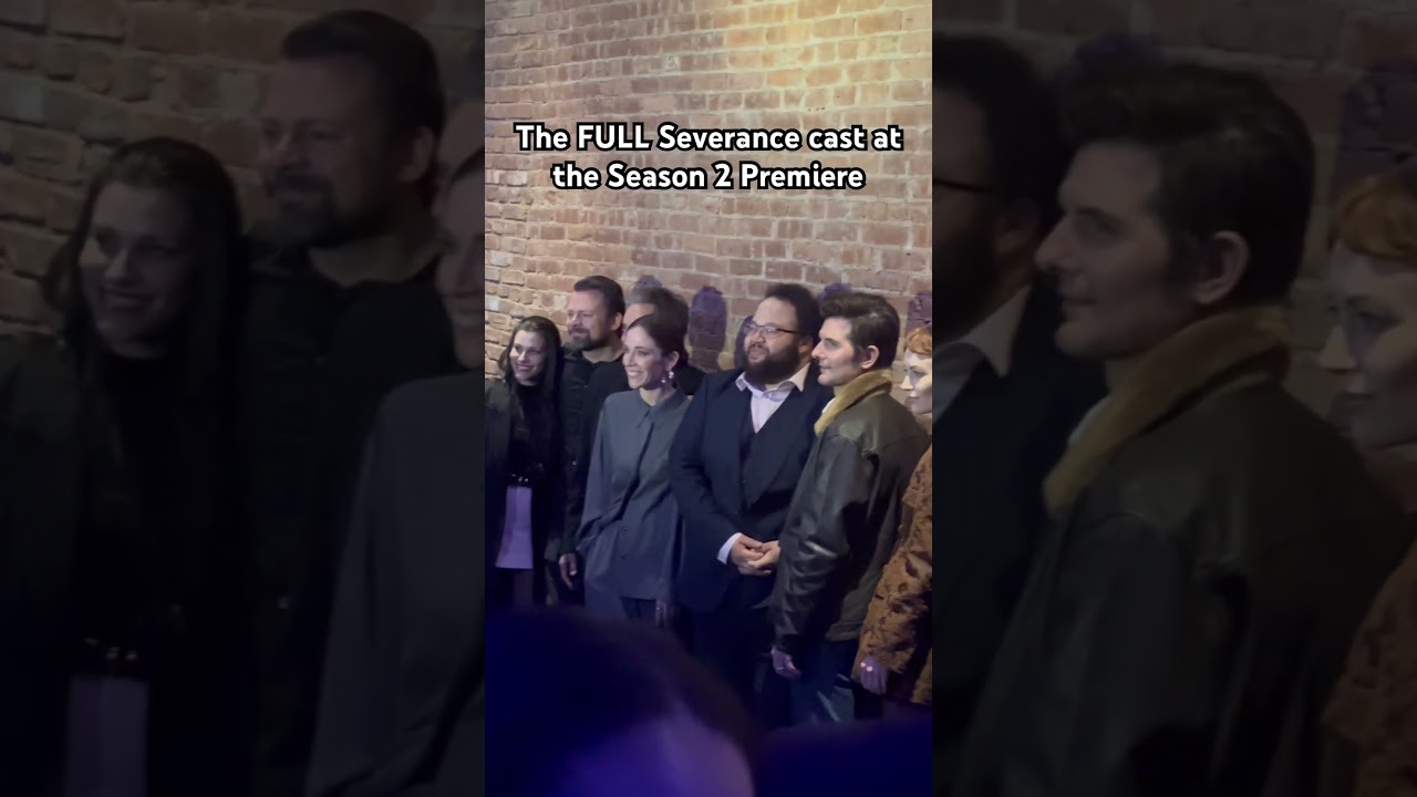 The FULL severance cast at the Season 2 Premiere! 