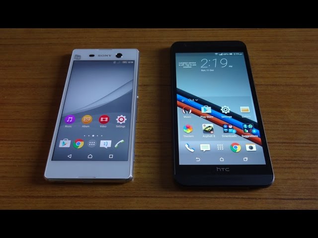 HTC One E9s y Sony Xperia M5 - Comparación