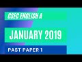 CSEC English A January 2019  Past Paper 1/Multiple Choice (Part 1)