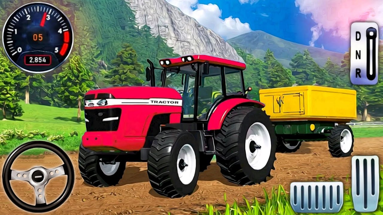 Indian Tractor Driving 3D - Real Cargo Tractor Trolley Simulator - Android Gameplay