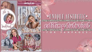 Unique Aesthetic Edit Tutorial |•For fanpages•| Manixcreations |#aesthetic #fanpage #edit