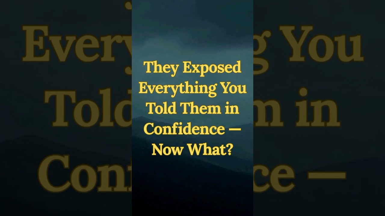 How to Rise After Public Betrayal