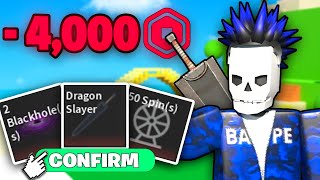 I bought 100+ DAILY SPINS in Combat Warriors (Roblox)