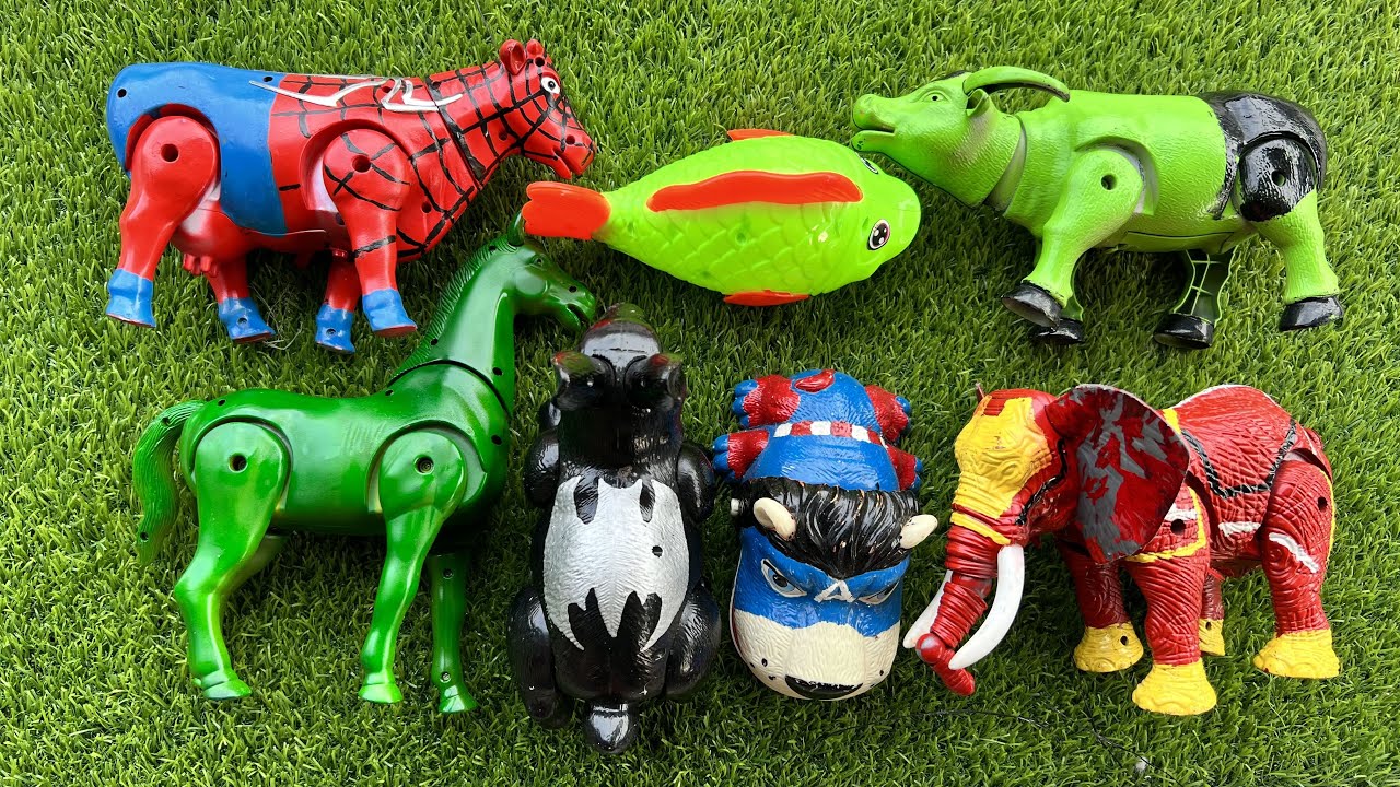 Mencari sapi moo, sapi lucu, sapi warna warni, kuda, singa, kelinci, ikan, gajah, kerbau,