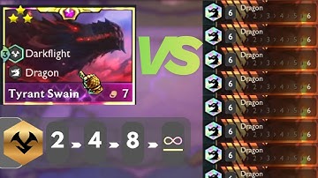 3⭐ TYRANT vs 6 DRAGONS  | TFT Set 7.5 Revival