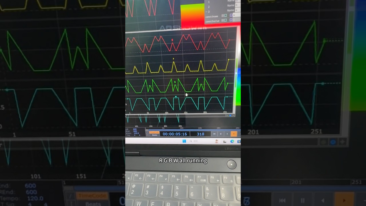Touchdesigner control SPI 4in1 RGBW LED Pixel Bar with PSAC4 ,SK6812IC 64L 64P 256DMX CHs IP66