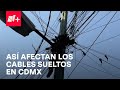 Lalo Salazar recorre calles de CDMX para conocer cómo afectan los cables sueltos - Despierta