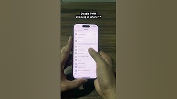 Disable PWM dimming in iphone 17... Great feature #pwmodules #iphone