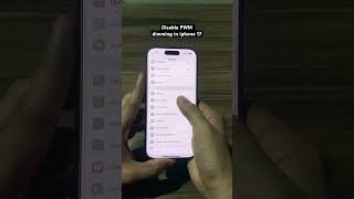 Disable PWM dimming in iphone 17... Great feature #pwmodules #iphone