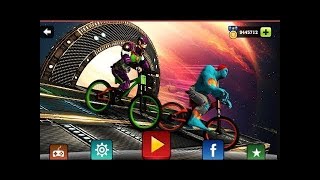 Impossible Superhero BMX Bicycle Stunts Sky Tracks Rider - Android Gameplay screenshot 5