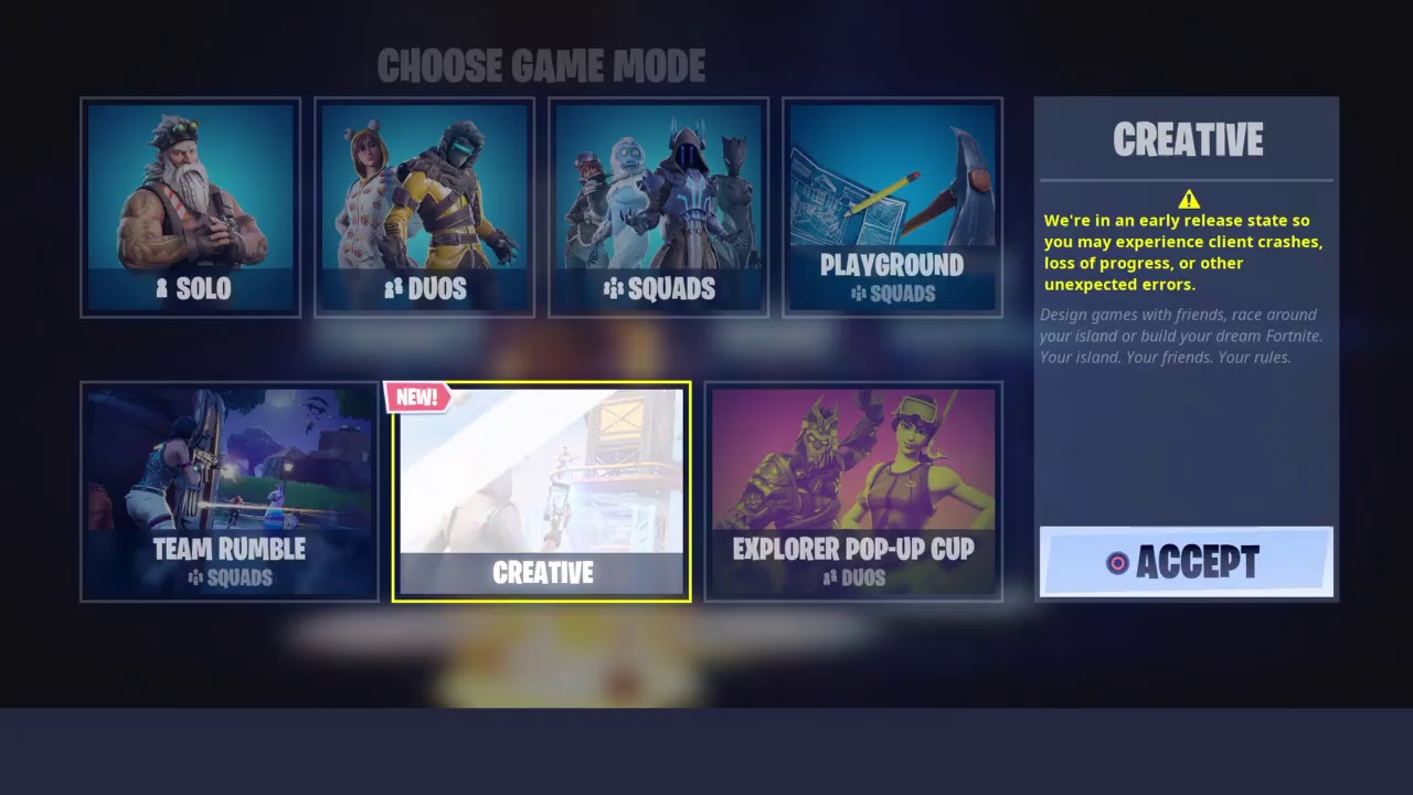 Fortnite Creative Mode My Island - YouTube