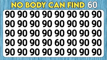 TEST YOUR OBSERVATION SKILLS 👀 | FIND THE ODD NUMBER AND LETTER EDITION
