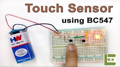 Touch Sensor Using BC547 Transistor | Electronics Library | EL001A