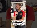 We spoke to Mark Beesley &amp; Dan Atherton after the game against Rochdale. Full video on our channel