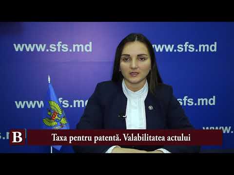 Elena Teleuță, SFS: Taxa pentru patentă. Valabilitatea actului