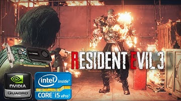 Resident Evil 3 | Game Test | Quadro k600 with Core i5 3470 & 4GB Ram