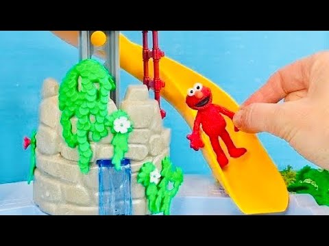 POOL WATERSLIDE Elmo Sesame Street Playmobil - YouTube