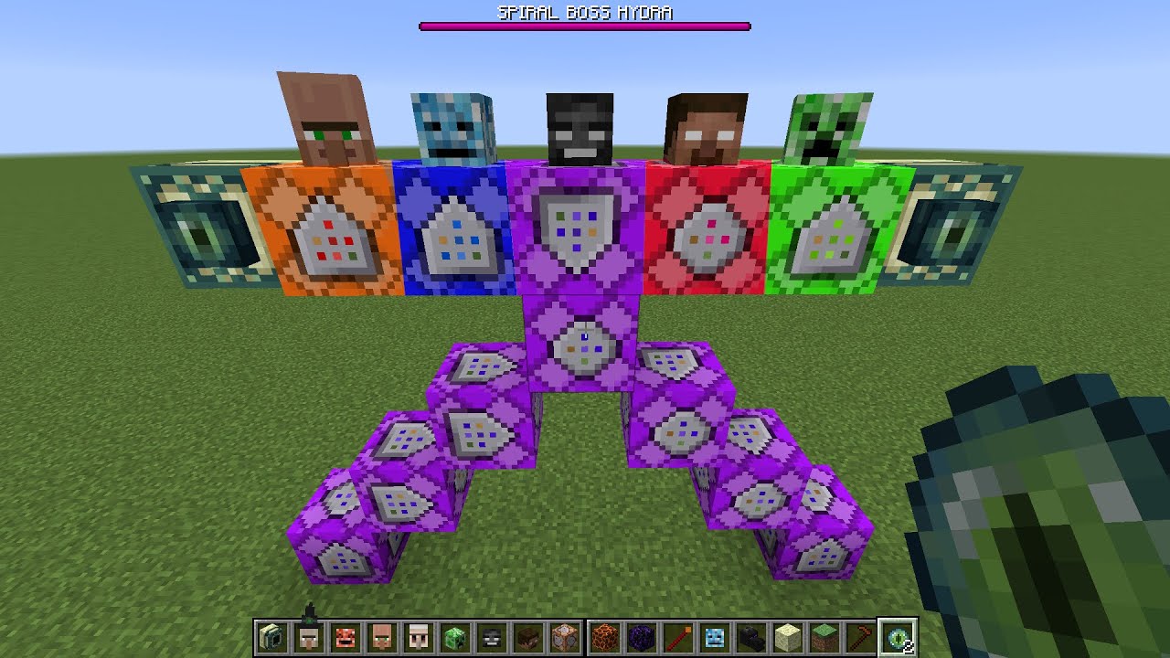 what if you create a SPIRAL BOSS HYDRA in MINECRAFT - YouTube