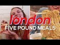 Meals in London UNDER FIVE POUNDS | Cheap pizza, tacos, noodles, and markets.