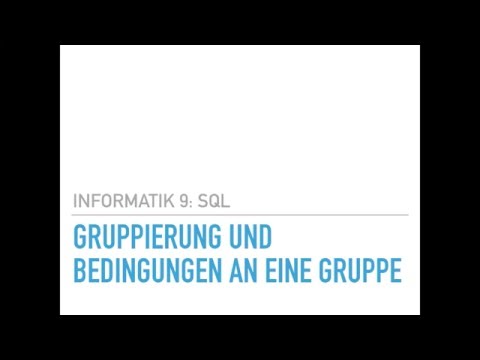 Video: Was können Sie mit Gruppierungssets tun?