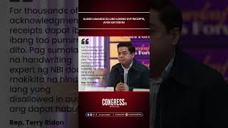 Iilang lumagda sa libo-libong OVP receipts, ayon kay Ridon