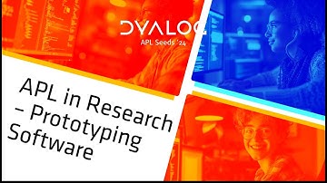 APL in Research – Prototyping Software // Santiago Núñez-Corrales // APL Seeds 