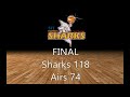 GAME HIGHLIGHTS: Sharks v Airs - Week 11