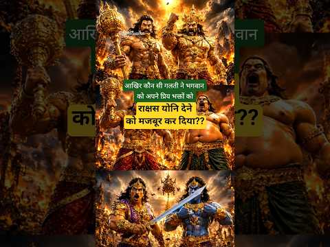 भगवान ने दी अपने प्रिय भक्तों को राक्षस योनि 😱 ।। राधे कृष्णा।।