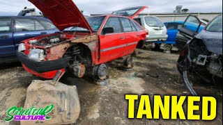 Sorting Out The Vanished Fuel Tank | Abandoned Mazda 323 Familia Revival | Street Car Culture