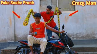 Crazy Snake PRANK on Public REACTION -try to not large challenge By 4 Minute Fun PRANK