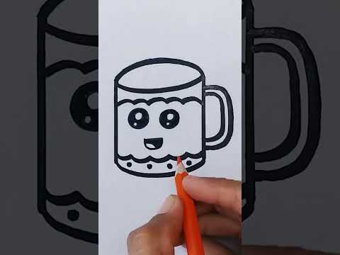 Cute Mug Drawing Cupdrawing Shorts 