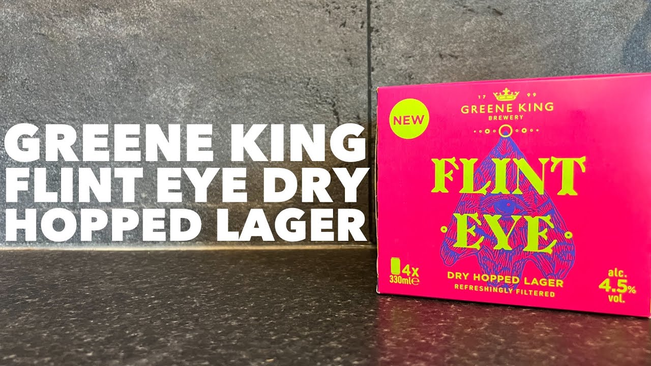 Buy Flint Eye Craft Lager Pint Glass - Greene King Shop