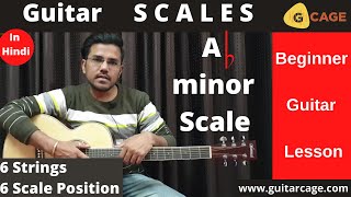 A flat minor scale | Scale patterns on All strings