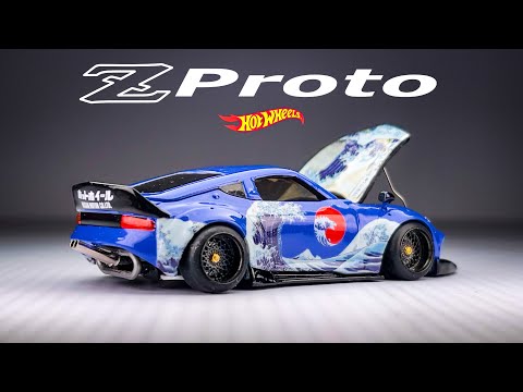 Nissan Z Proto Modern Bosozoku With RB26 Engine Kanagawa Wave Livery HotWheels Custom
