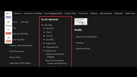 How to find Old Posts in Blog