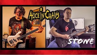 Alice In Chains - Stone (Bass and Guitar Collab Cover) feat @SAPlaysMetal