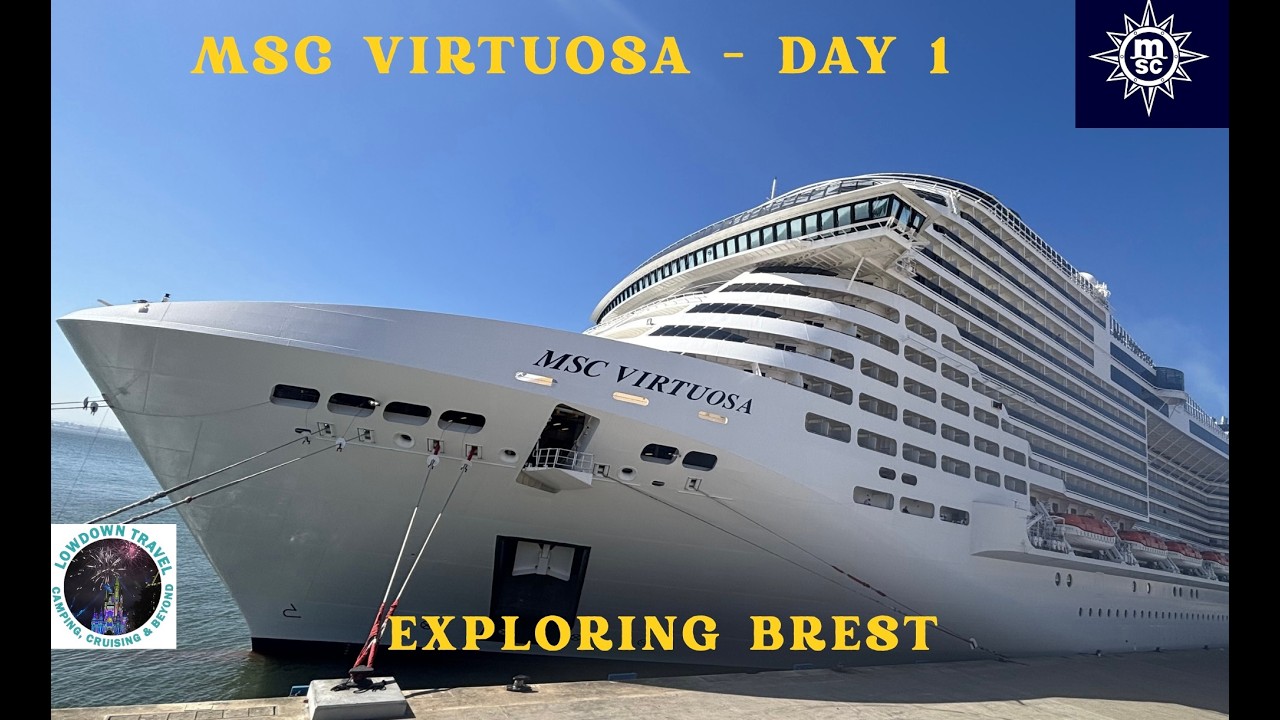 MSC Virtuosa Day 1 in Brest, France 🇫🇷 | Sunday Market, Exploring the Town & Sailaway