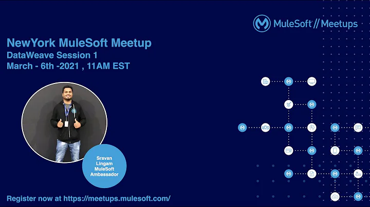 NewYork City Mule Meetup 1 - Unleashing the power of DataWeave Language - Session 1 #mulemeetups