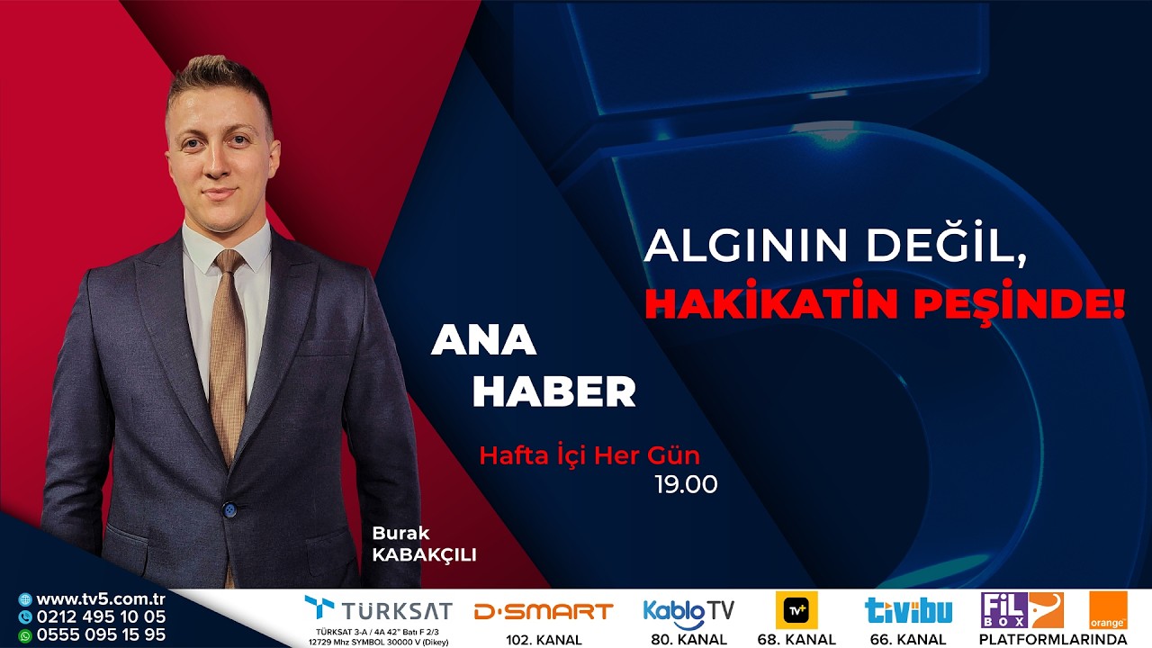 🔴#CANLI | ABD-İsrail-İran Hattında Son Durum Ne? - Burak Kabakçılı ile TV5 Ana Haber