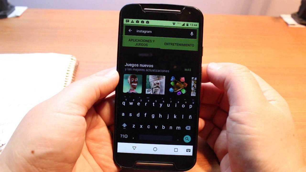 Instagram instalar en Moto G primera y segunda generacion - YouTube