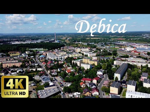 Dębica z lotu ptaka / drona 4k