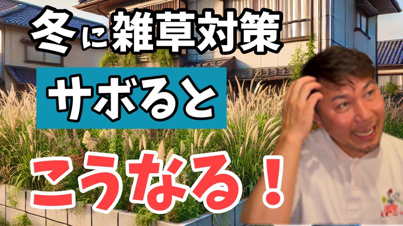 冬の間雑草対策をさぼるとどうなるか？　冬は雑草対策本番です！