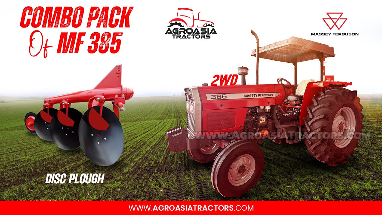 BRAND NEW MF 385 2WD WITH 04 DISC PLOUGH COMBO FOR SALE  MF 385 FOR SALE  AGROASIATRACTORSCOM