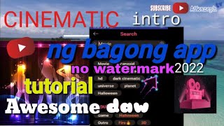 CINEMATIC INTRO tutorial (intro maker app) no Watermark, paano  gumawa ng magandang video intro screenshot 2