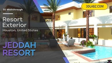 Resort 3D Walkthrough Animation |  Luxury Resort, Jeddah, Saudi Arabia