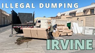 Ep. 185 Junk Mission Cleaning up an Illegal Dumping Dumpsters in Irvine Property